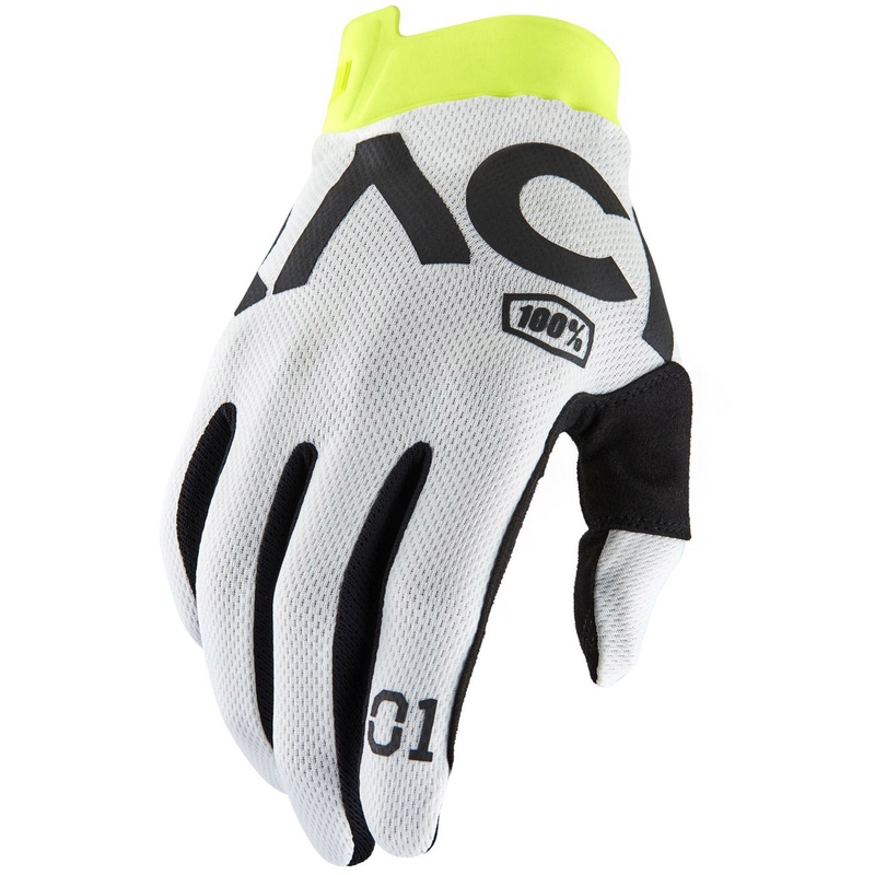 Motokrosové rukavice 100 % - USA ITRACK RACR biele