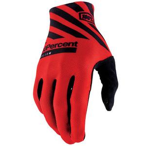 Motokrosové rukavice 100% Celium červeno-čierne