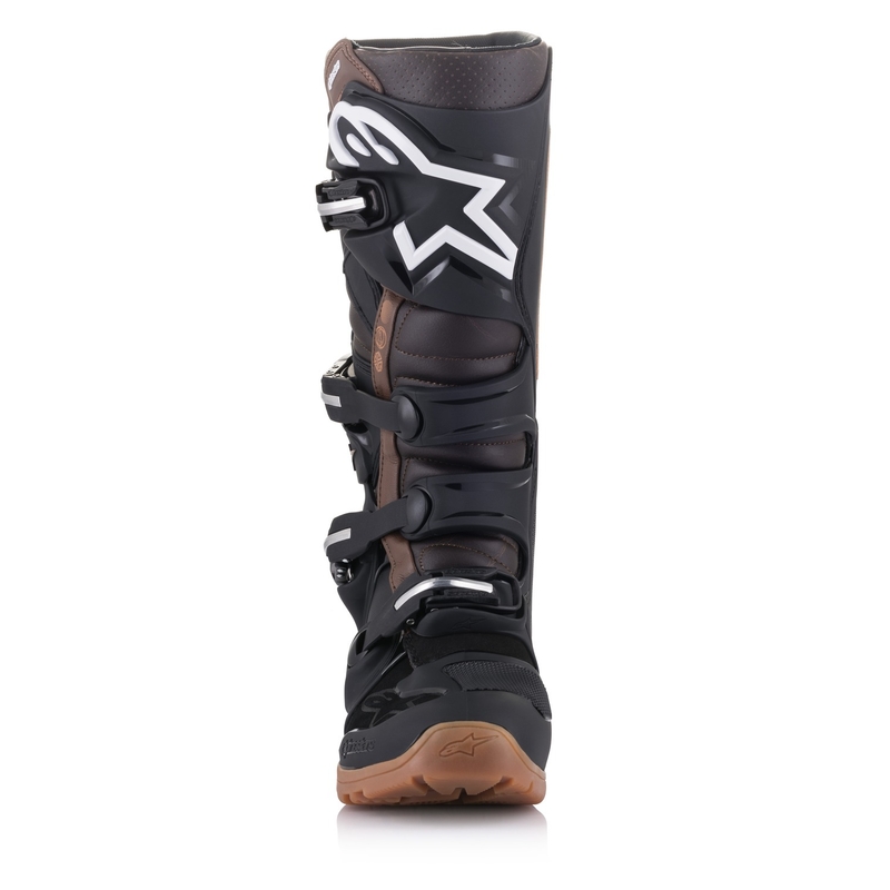 Topánky na motorku Alpinestars Tech 7 Enduro čierno-tmavo hnedé
