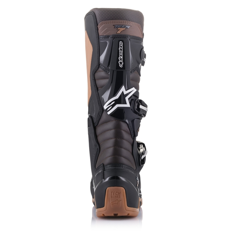 Topánky na motorku Alpinestars Tech 7 Enduro čierno-tmavo hnedé