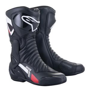 Topánky na motorku Alpinestars S-MX 6 čierno-bielo-šedo-červené