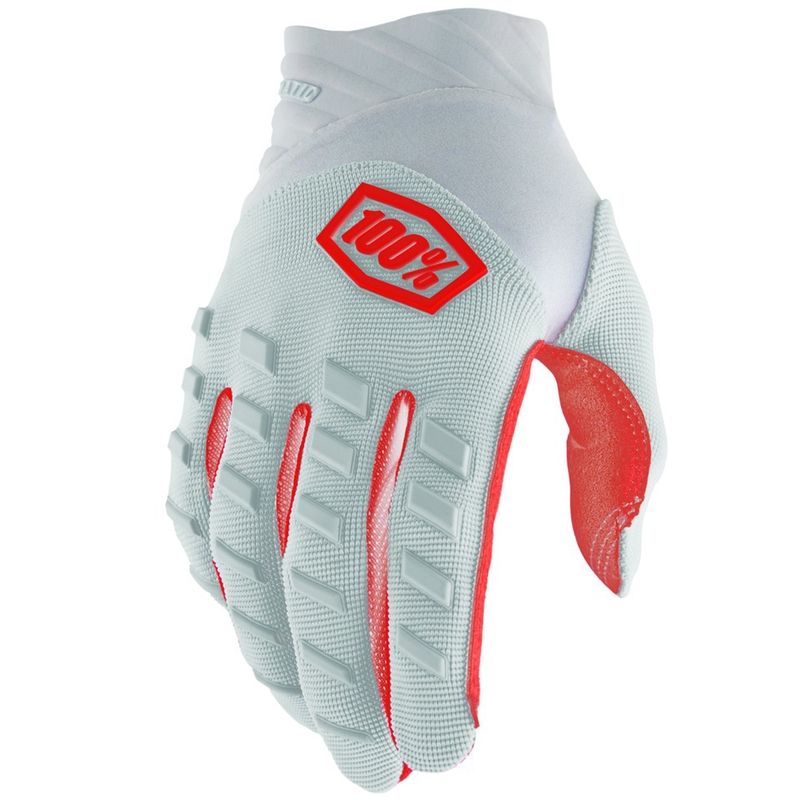 Motokrosové rukavice 100% - USA AIRMATIC strieborné