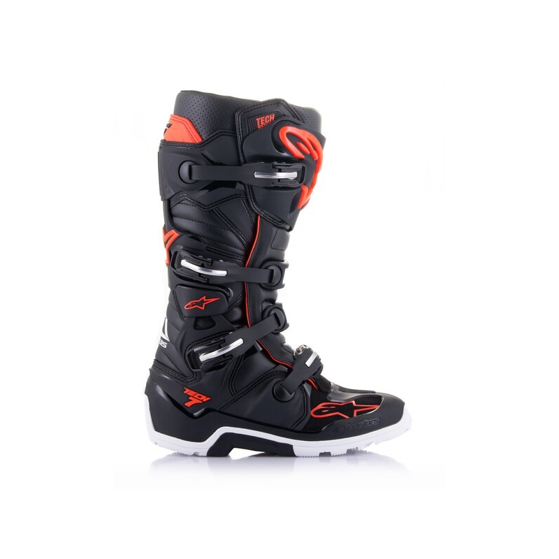 Topánky na motorku Topánky na motorku Alpinestars Tech 7 Enduro čierno-červeno fluo-bieleTech 7 Enduro čierno-červeno fluo-biele