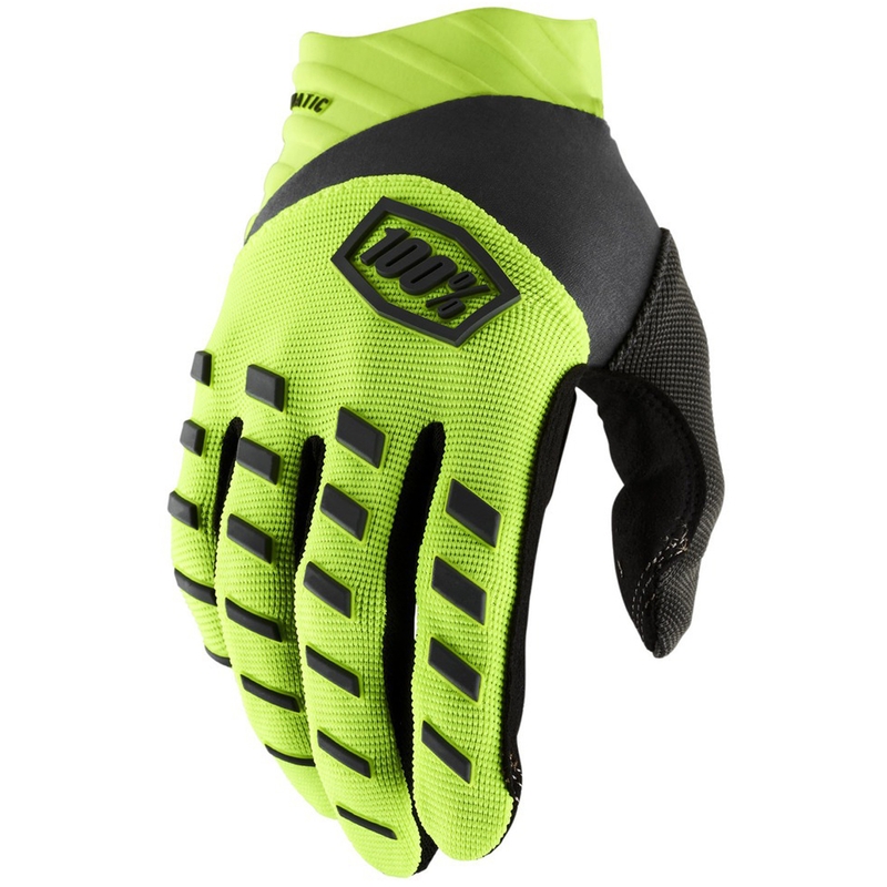 Motokrosové rukavice 100 % - USA AIRMATIC žlto-čierne