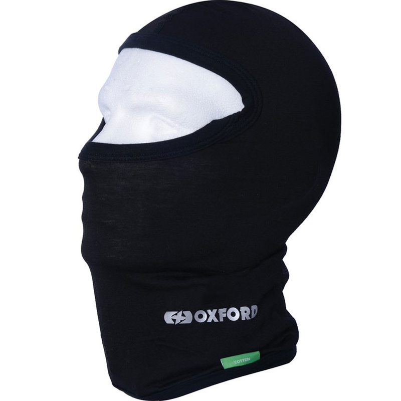 Kukla na motorku Oxford Balaclava bavlna čierna