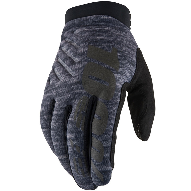 Motokrosové rukavice 100% - USA BRISKER sivé II