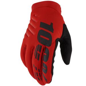 Motokrosové rukavice 100% - USA BRISKER červené II