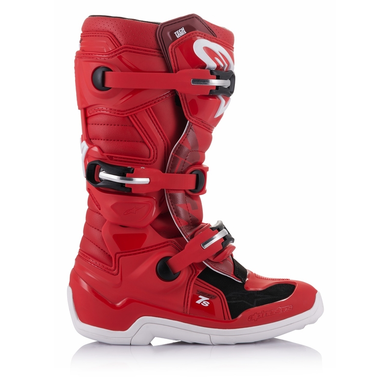 Detské topánky na motorku Alpinestars Tech 7 S červené