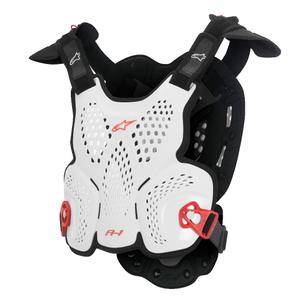 Chránič tela Alpinestars A-1 Roost Guard CE2 bielo-čierno-červený