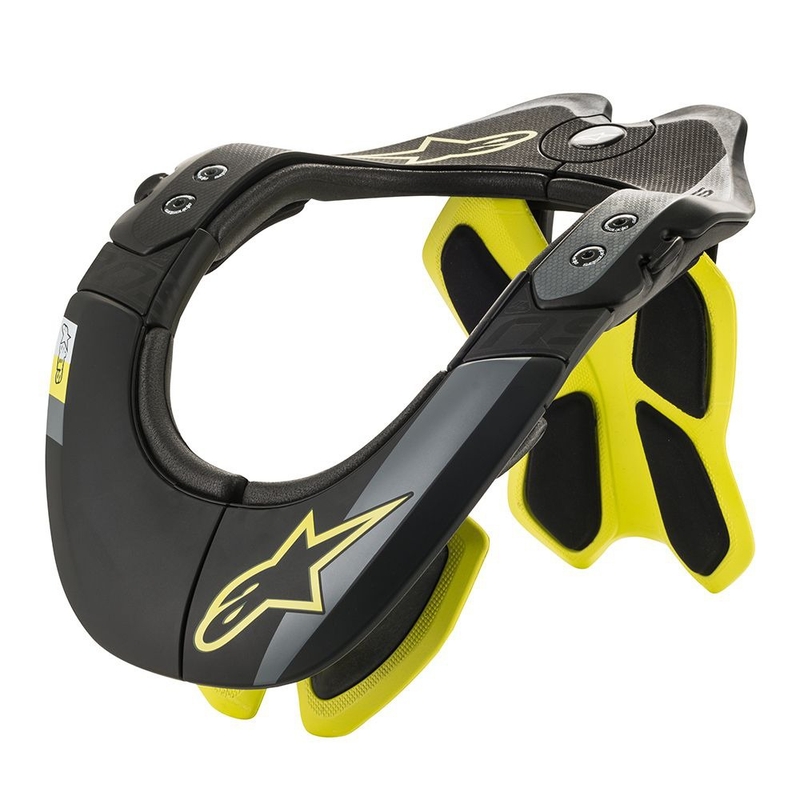 Chránič krčnej chrbtice Alpinestars BNS Tech-2 čierno-žltá fluo
