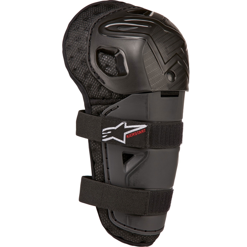 Detské chrániče kolien Alpinestars Bionic Kickstart čierno-červené
