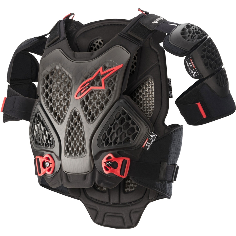 Chránič tela Alpinestars A-6 čierno-antracitovo-červená