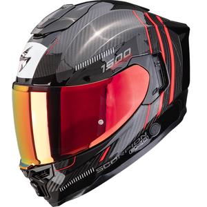 Integrovaná prilba na motorku Scorpion EXO-1500 Carbon Air Zity čierno-červená