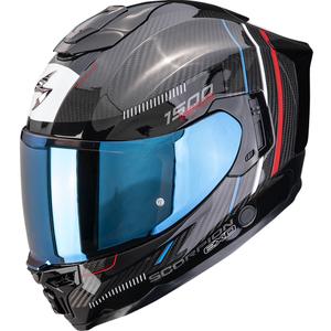 Integrovaná prilba na motorku Scorpion EXO-1500 Carbon Air Zity čierno-červeno-modrá