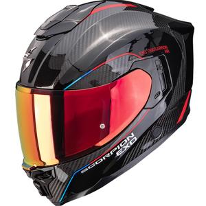 Integrovaná prilba na motorku Scorpion EXO-1500 Carbon Air Mundi čierno-červená