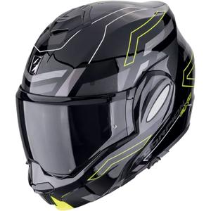 Preklápacia prilba na motocykel Scorpion EXO-TECH EVO CONQUER čierno-fluorescenčno žltá