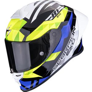 Integrálna prilba na motorku Scorpion EXO-R1 EVO II Air Valere čierno-modro-fluo žltá
