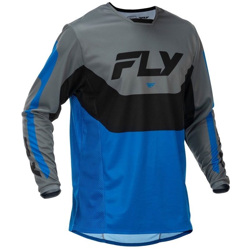 Motokrosový dres FLY Racing Kinetic USA modro-sivo-čierny