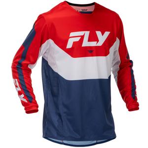 Motokrosový dres FLY Racing Kinetic USA červeno-bielo-modrý