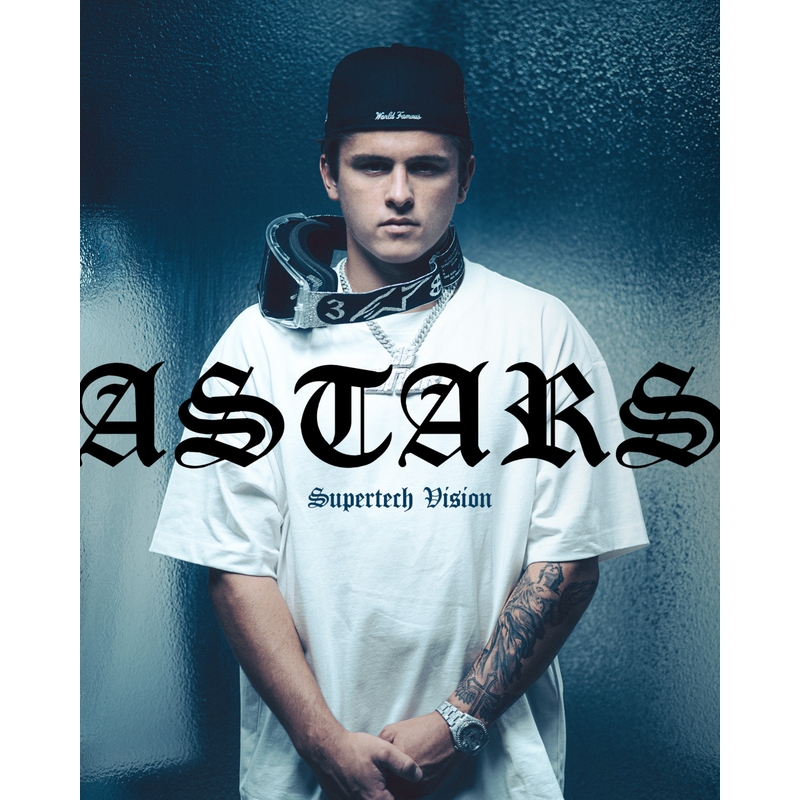 Motokrosové okuliare Alpinestars Supertech Vision DNGR38 XXV čierno-strieborné so zrkadlovo strieborným plexi