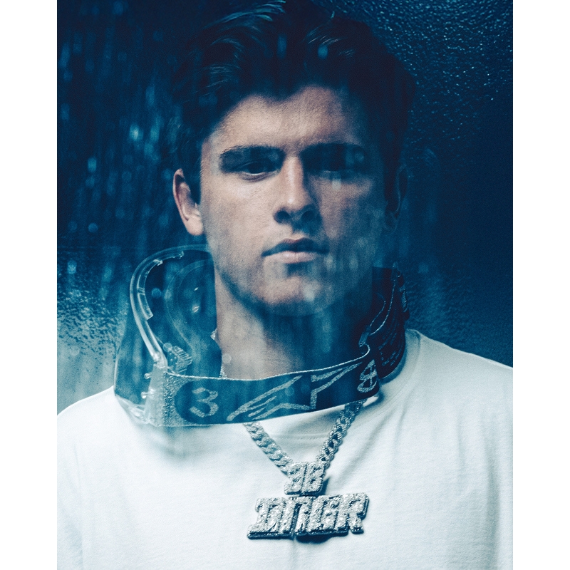 Motokrosové okuliare Alpinestars Supertech Vision DNGR38 XXV čierno-strieborné so zrkadlovo strieborným plexi