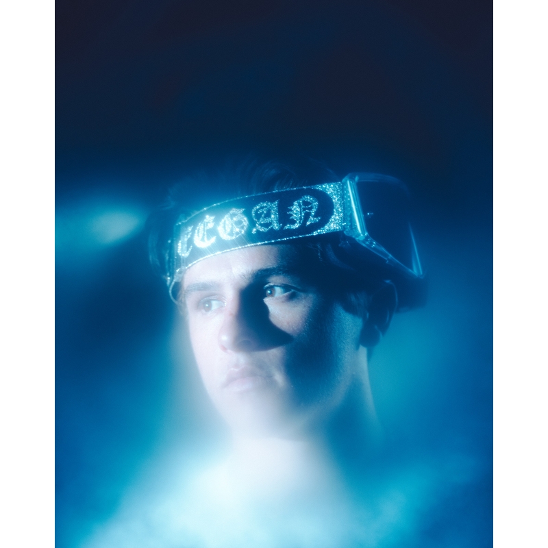 Motokrosové okuliare Alpinestars Supertech Vision DNGR38 XXV čierno-strieborné so zrkadlovo strieborným plexi