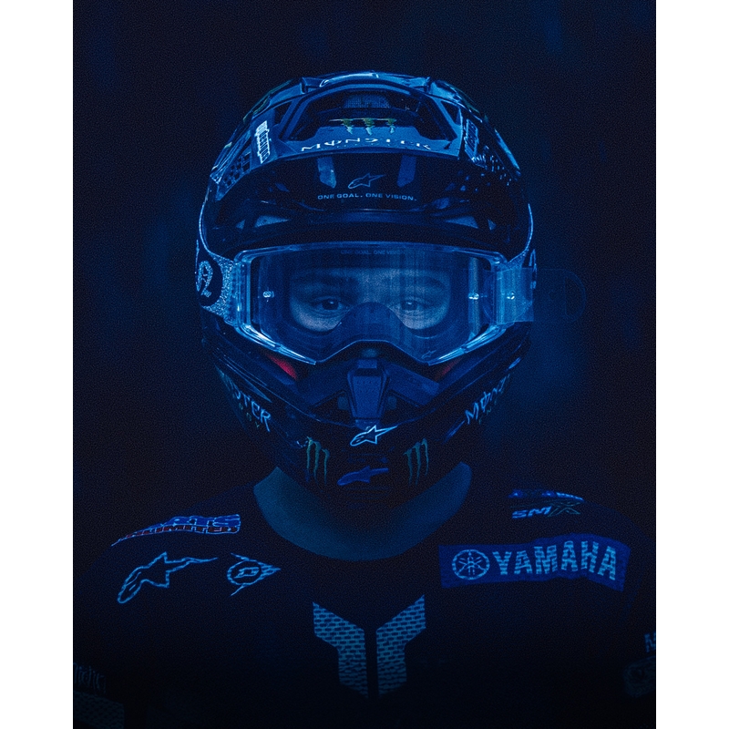 Motokrosové okuliare Alpinestars Supertech Vision DNGR38 XXV čierno-strieborné so zrkadlovo strieborným plexi