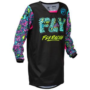 Detský motokrosový dres FLY Racing KINETIC MUTANT čierno-multicolor