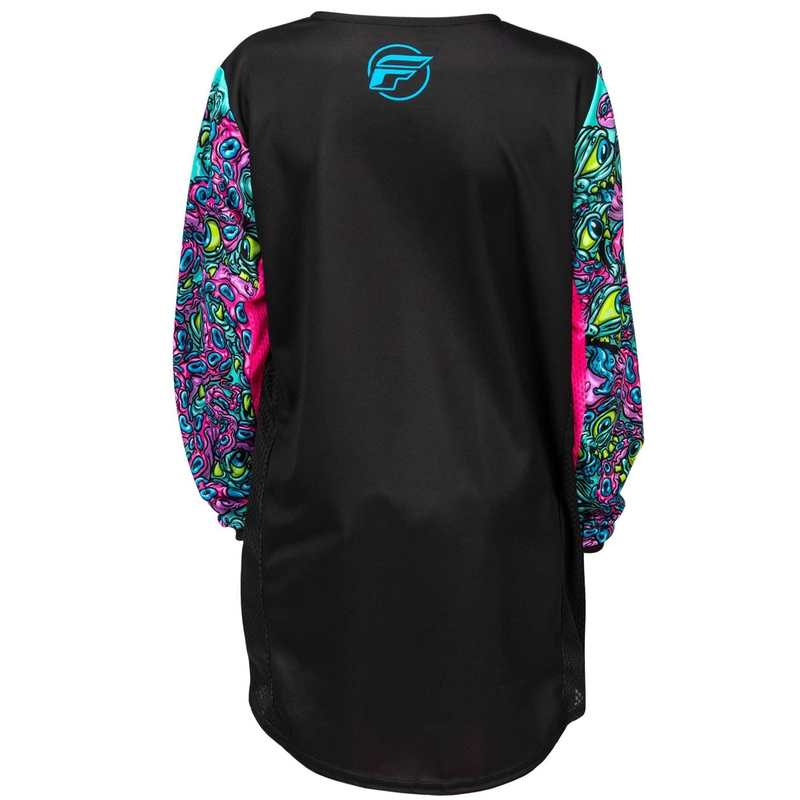 Detský motokrosový dres FLY Racing KINETIC MUTANT čierno-multicolor