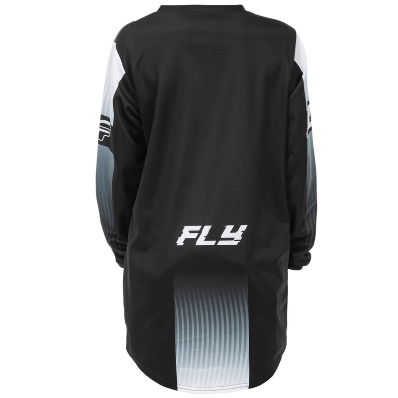 Detský motokrosový dres FLY Racing F-16 čierno-biely