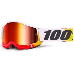 Motokrosové okuliare 100% Accuri 2 TORKEN s červeným plexi