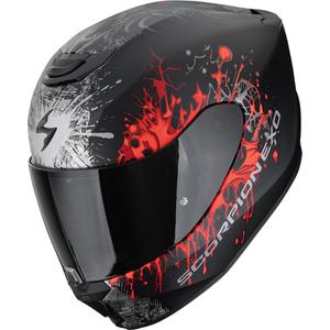Integrálna helma na motorku Scorpion EXO-391 Wolf matná čierno-strieborno-červená