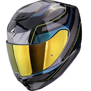 Integrálna helma na motorku Scorpion EXO-391 Leo čierno-modrá