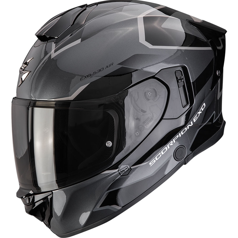 Integrálna helma na motorku Scorpion EXO-530 Air Clip strieborno-čierna