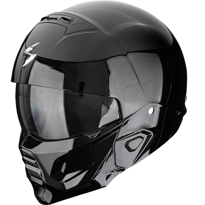 Otvorená helma s maskou Scorpion EXO-COMBAT II Solid čierna