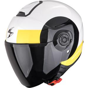 Otvorená helma na motorku Scorpion EXO-230 Hipe bielo-čierno-fluo žltá