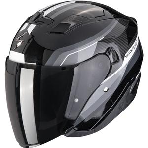 Otvorená helma na motorku Scorpion EXO-230 Hipe čierno-strieborná