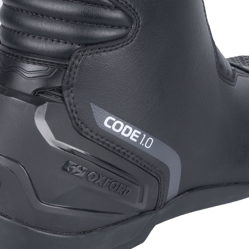 Topánky na motorku Oxford Code 1.0 D2D čierne