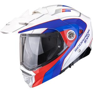 Enduro helma na motorku Scorpion ADX-2 Kamps bielo-červeno-modré