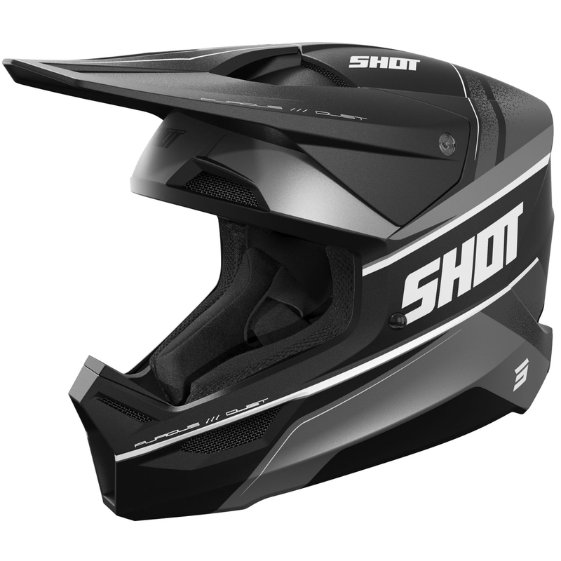 Motokrosová prilba Shot Furious Dust matná čierna