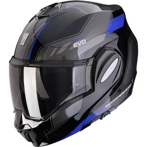 Preklápacia helma na motorku Scorpion EXO-TECH EVO Socius čierno-modrá