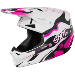 Motokrosová prilba Shot Speed ​​Beast perleťovo ružová