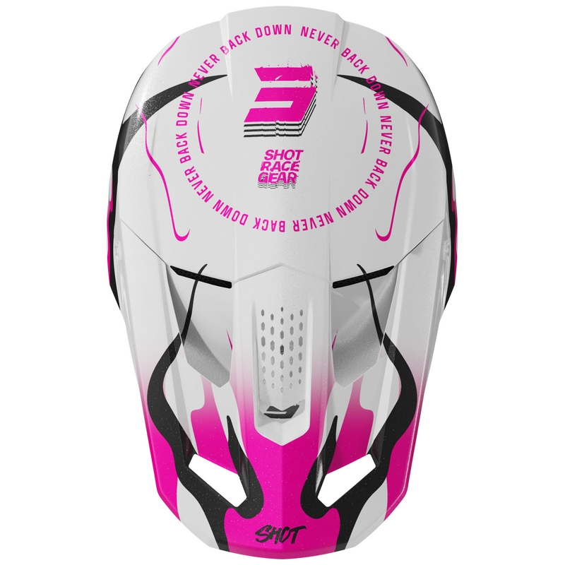Motokrosová prilba Shot Speed ​​Beast perleťovo ružová