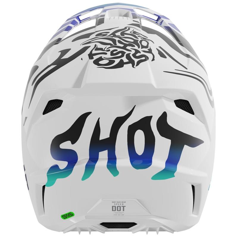 Motokrosová prilba Shot Speed ​​Ghost lesklá modrá