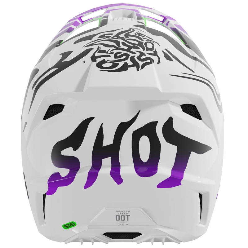 Motokrosová prilba Shot Speed ​​Ghost lesklá fialová