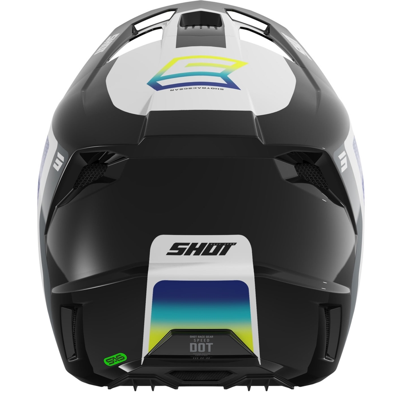 Motokrosová prilba Shot Speed ​​Hybrid lesklá fluorescenčná žltá
