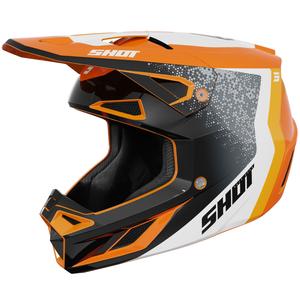 Motokrosová prilba Shot Speed ​​Hybrid lesklá oranžová