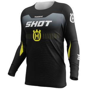 Motokrosový dres Shot Aerolite HVA 26 čierno-sivý