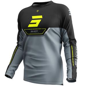 Motokrosový dres Shot Devo Daytona fluo žltý