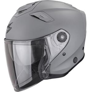 Otvorená prilba na motorku Scorpion EXO-GT Jet Solid matná cementovo šedá